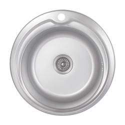 Кухонна мийка Brinex 510-D 0,8 мм Satin (BRIN510SAT08)