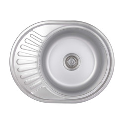 Кухонна мийка Brinex 5745 0,8 мм Satin (BRIN5745SAT08)