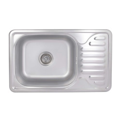 Кухонна мийка Brinex 6642 0,8 мм Satin (BRIN6642SAT08)