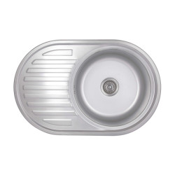 Кухонна мийка Brinex 7750 0,8 мм Satin (BRIN7750SAT08)