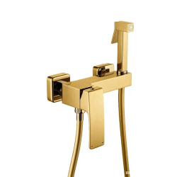 Гигиенический душ со смесителем Koer KB-24037-12 (матовое золото) (KR6007)