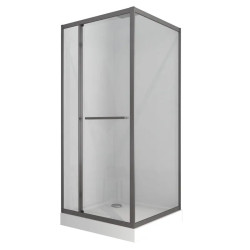 Душова кабіна Mixxus Style SCT01-90x90x200-TR Graphite прозоре скло 6мм (MI8432)