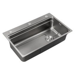 Кухонная мойка Mixxus MS6846-Set-01 Micro Decor Graphite (3.0/0.8) комплект (графит) (MI8388)