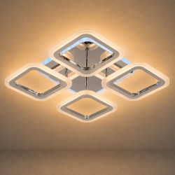 Люстра стельова Valeso LI8822/4B CR (RGB), хром, LED 64W+8W