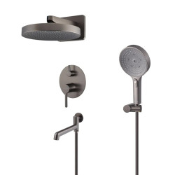 Душевая система скрытого монтажа Koer KB-66029-07 (графит) (KR5954)