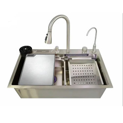 Кухонная мойка Mixxus MH7546-SET-08 Micro Decor SS Color (MI8458)