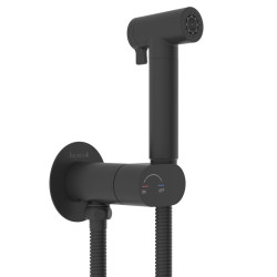 Гигиенический душ со смесителем Imprese KUCERA, черный матовый (f03703410AB)