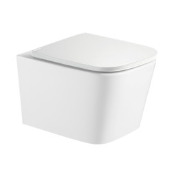 Унитаз подвесной Imprese KUBIK Twist, сиденье Slim Slow-closing, белый (c06810200)