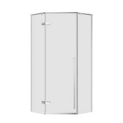 Душевая кабина Imprese VACLAV 90*90*195, распашная дверь, стекло прозрачное c Easy clean покрытием, без поддона (s6408695)