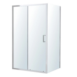 Душевая кабина Imprese VALTICE 120*80*190 прямоугольная, раздвижная дверь, стекло прозрачное, профиль хром (i51180)