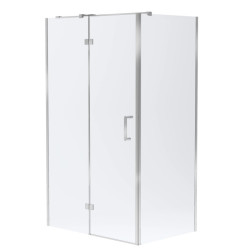 Душова кабіна Volle SOTA 120-C 120*80*200см прямокутна, реверсивна, розстібна, профіль хром, скло прозоре (1038.134601)