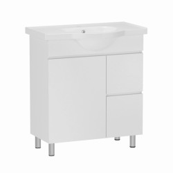 Тумба з раковиною RJ LILY-ХО 65см RJFU032-0165WHSET(RJFU032-0165WH + RZJ201) біла