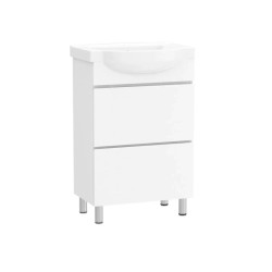 Тумба з раковиною RJ TOFT-XO 55см RJFU027-4155WHSET(RJFU027-4155WH+L71955000) біла