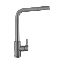 Кухонный смеситель с выдвижным изливом Lidz Aria 015FL1 (k35) LDARI015FL1GRP49561 Graphite