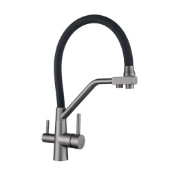 Кухонный смеситель с подключением к фильтру Lidz Aria 020F3 (k35) LDARI020F3BGRP49568 Graphite/Black
