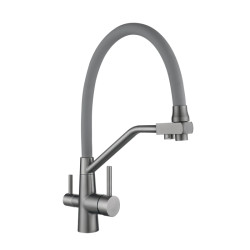 Кухонный смеситель с подключением к фильтру Lidz Aria 020F3 (k35) LDARI020F3GGRP49569 Graphite/Grey