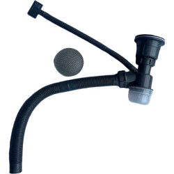 Сифон для кухонної мийки ZERIX SK-05-A 3 1/2"x40 DECOR GRAPHITE (графіт) (ZX6201)