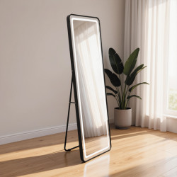 Дзеркало Qtap Gemini 500х1600 з LED-підсвічуванням Touch, з димером, QTGE50160049284