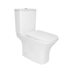 Унітаз-компакт Qtap Presto Quadro безободковий з сидінням Soft-close QTPRE27W51021