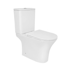 Унітаз-компакт Qtap Presto безободковий з сидінням Soft-close QTPRE27W51022