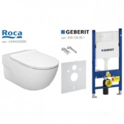 Інсталяція з унітазом Geberit Duofix 458.126.00.1 + Roca A34H240000
